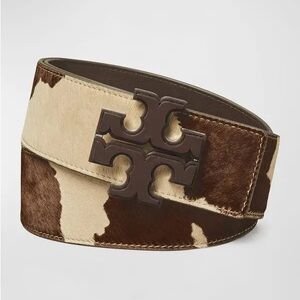 Tory Burch Eleanor Calf Hair and Leather Belt size Small, Brand new!